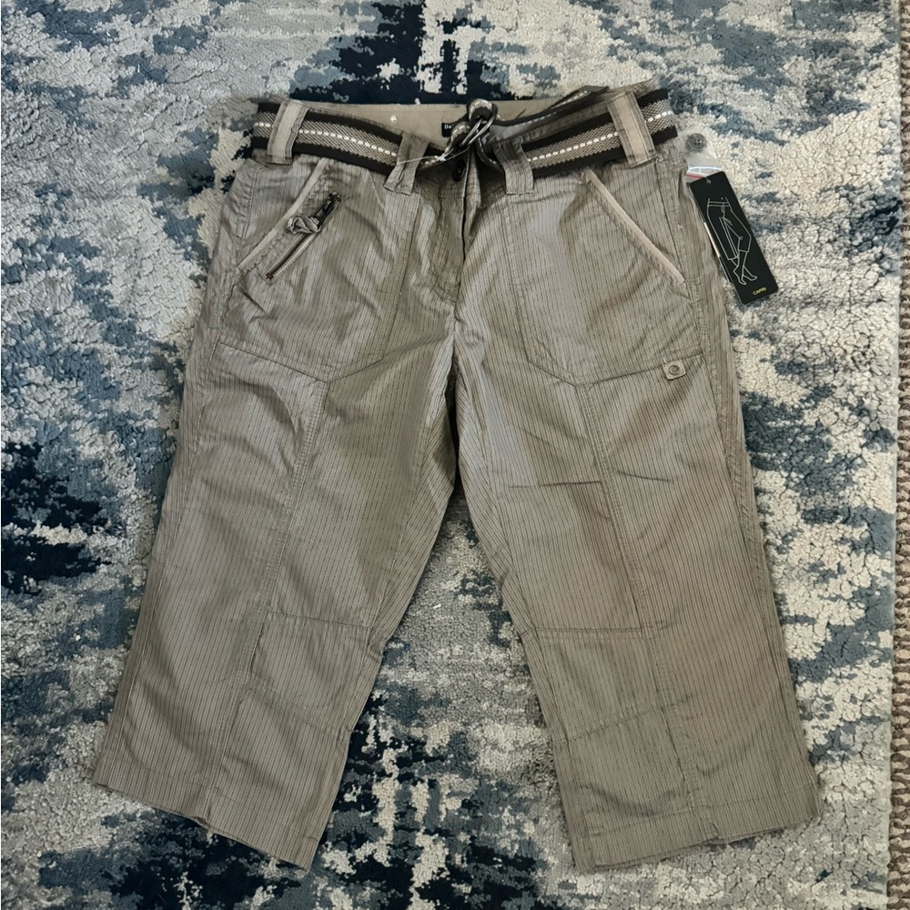 Dalia Collection Women Gray Bermudas
